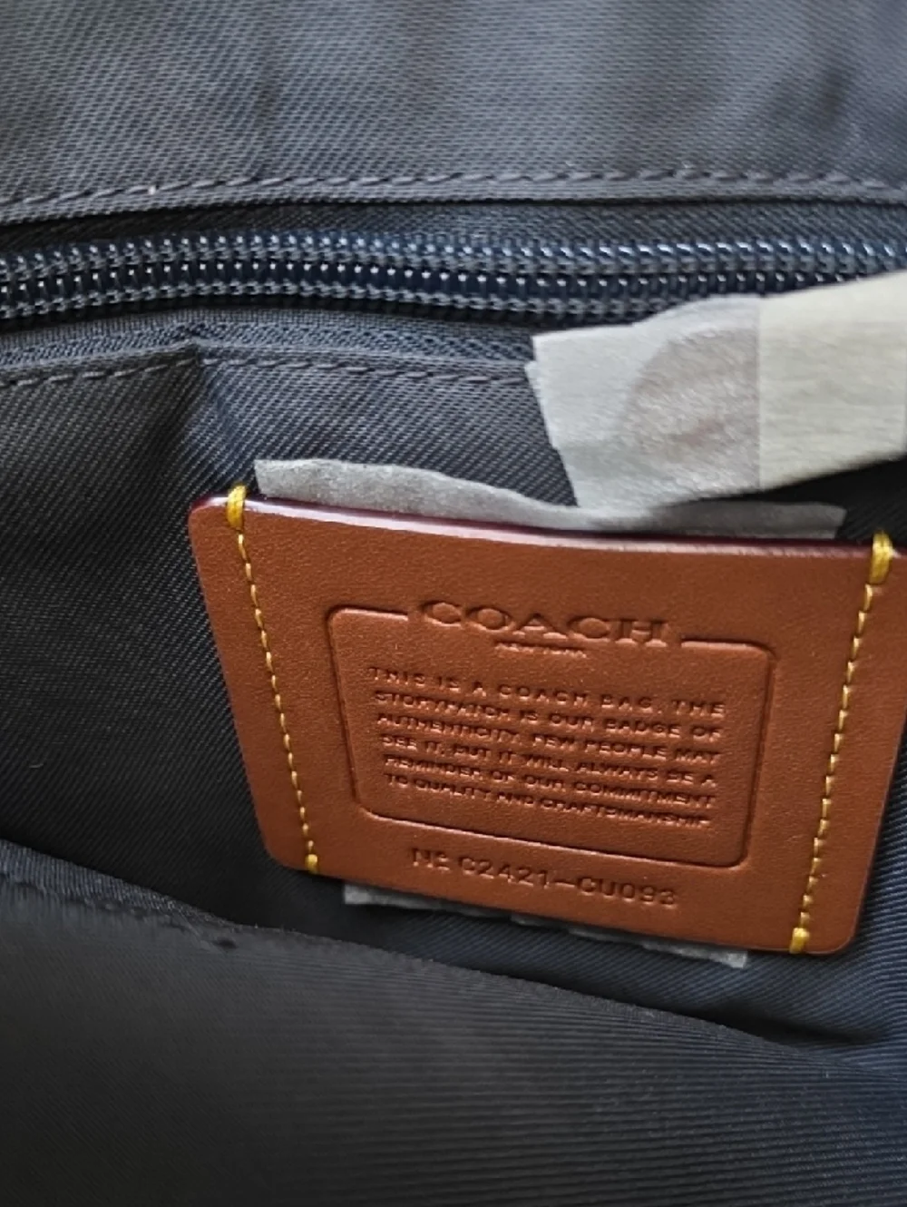 Coach Charter Crossbody Bag 24 in Midnight Navy Tie-Dye. - Picture 16 of 16